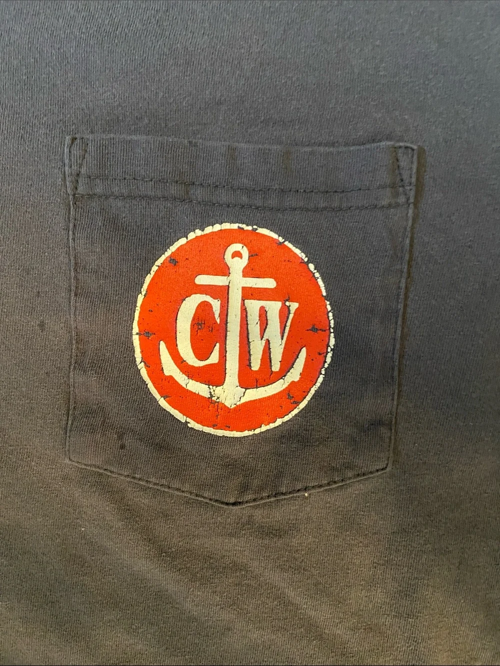 Kids Navy Pocket Logo T-Shirt